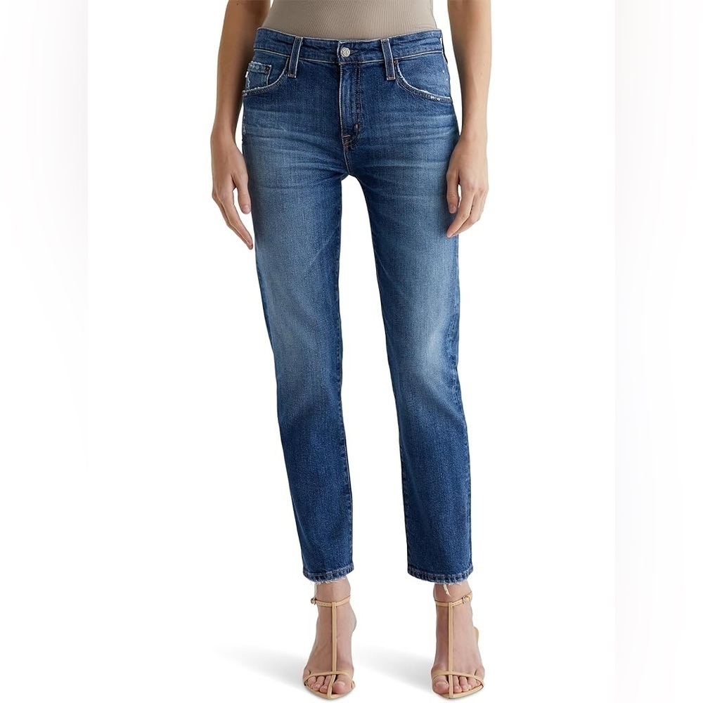 AG dark blue The Drew Straight Leg Boyfriend ankle jeans - size 27 W 25 L